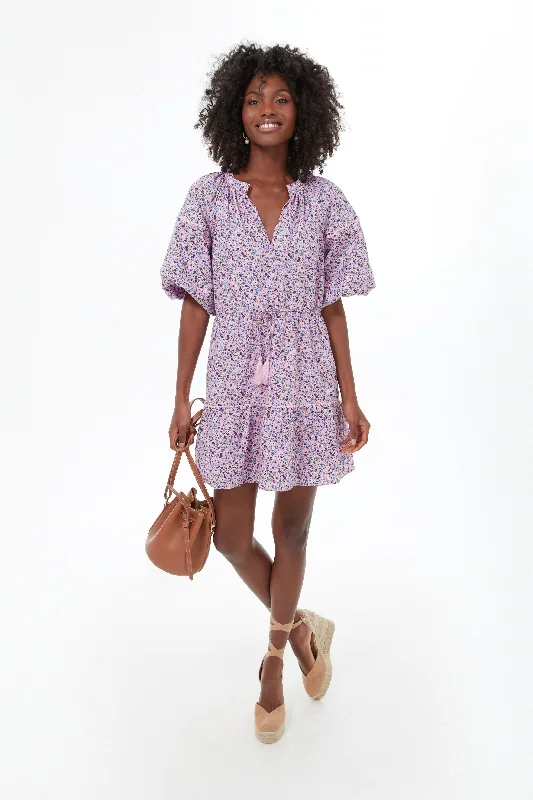 Relaxed Style Purple Floral Matilda Dress