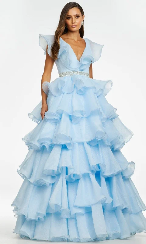 Flash Discount Ashley Lauren - 11154 Ruffle Ornate Ballgown