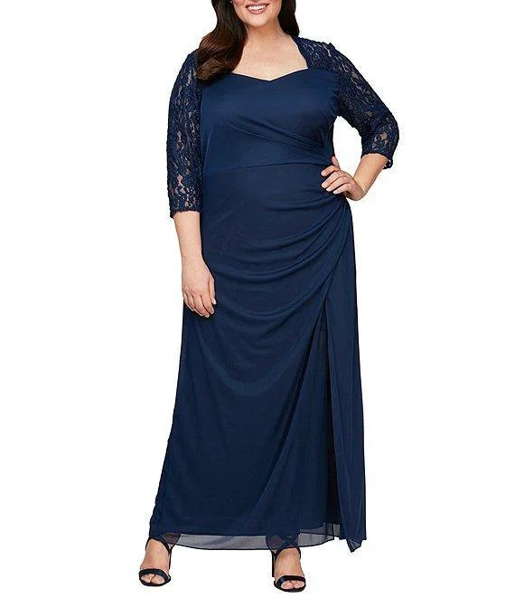 Trendy New Clothes Alex Evenings AE84122363W Long Mother of the Bride Dress W