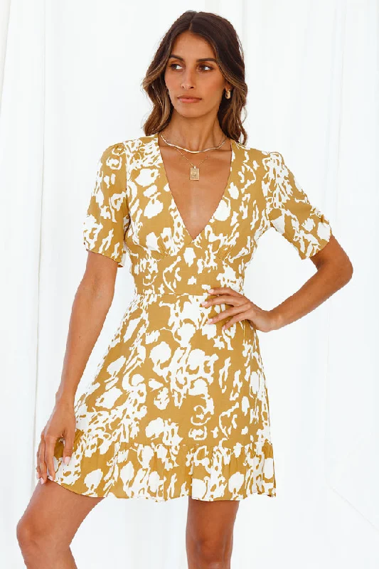 Bold Fashion Nikki Floral Ruffle Dress