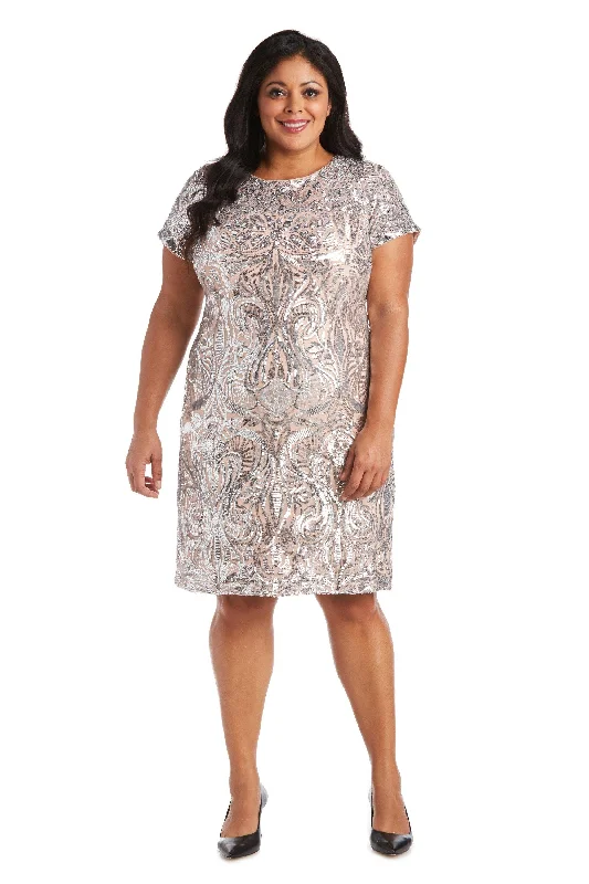 You'Ll Love Us Because R&M Richards 5051P Short Cocktail Petite Dress