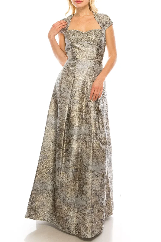 All Season Basics Discount Aidan Mattox Long Formal Beaded Dress MD1E202411