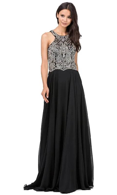 Must-Have Styles Dancing Queen 9740 - Crystal Beaded Halter Prom Gown