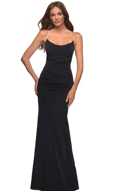 Special Occasion Wear La Femme 30701SC - Scoop Beaded Strap Prom Gown