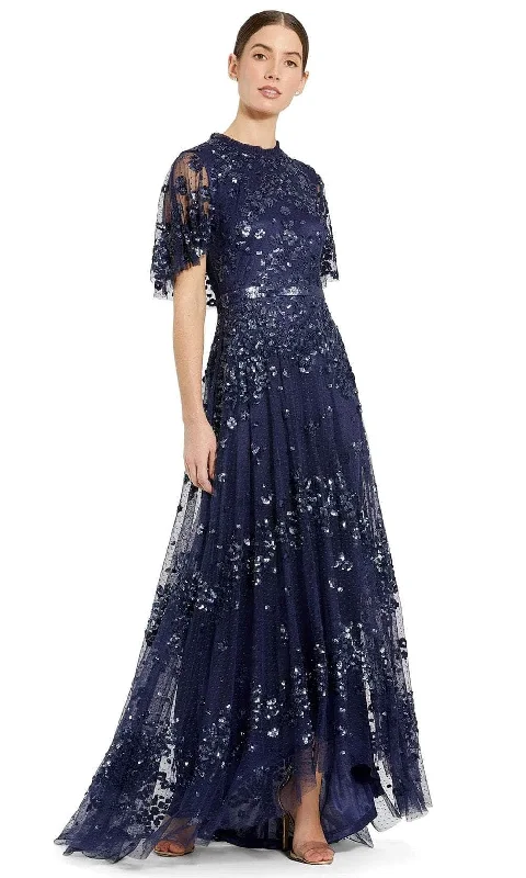 Women’s Casual Dresses Mac Duggal 9192 - Sequin Sheer Sleeve Evening Gown