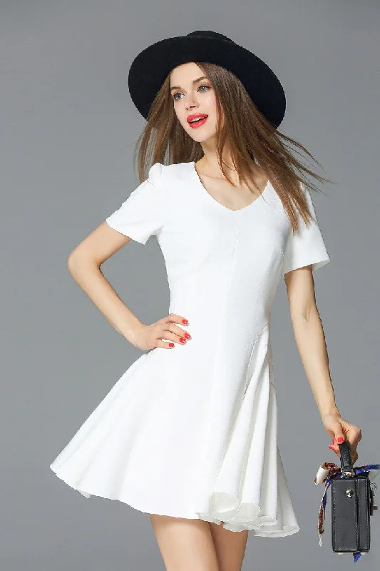 Affordable Fashion for Women V-Neck A-Line Mini Dress