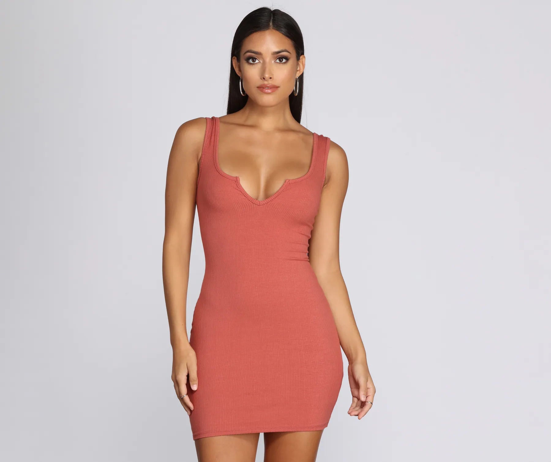 Chic Style Notch Your Average Mini Dress