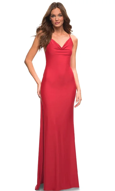 Summer Deals La Femme 30437 - Skyscraper Slit Sheath Gown