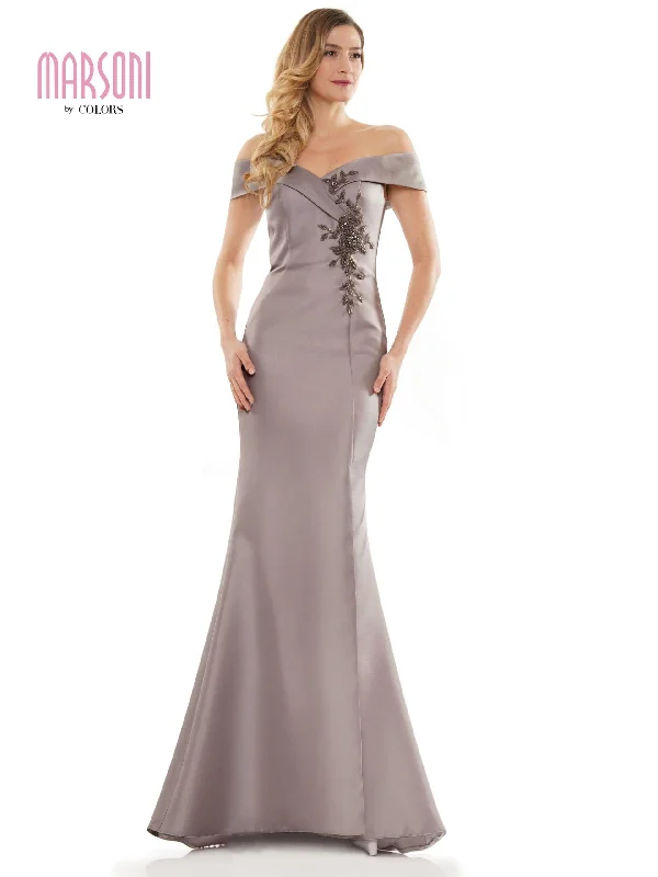 Online Boutique Stores Marsoni Long Off Shoulder Formal Mermaid Dress 1140