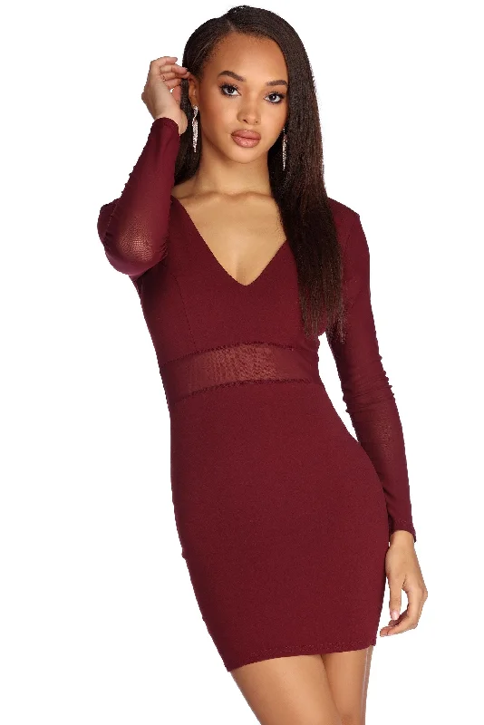 Exclusive Discount Add Some Mesh Mini Dress