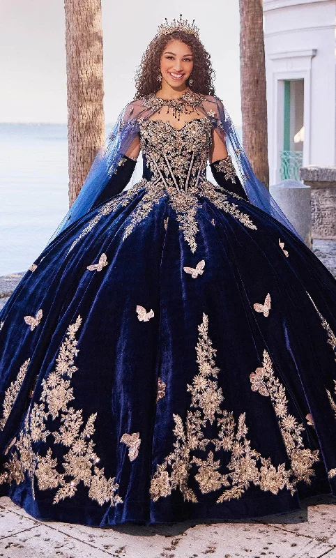 Fashion Forward Princesa by Ariana Vara PR30136 - Embroidered Velvet-Made Ballgown