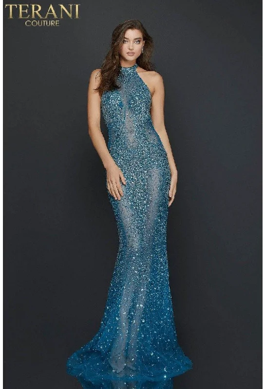 Comfort Meets Fashion Terani Couture 2011P1080 Long Illusion Prom Dress