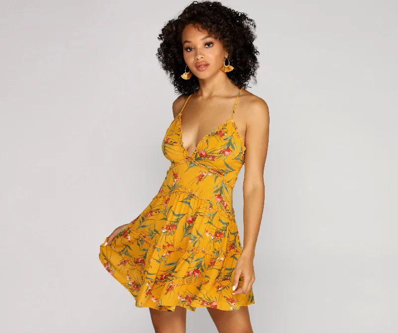 Women Wear Boutique Sunshine Glow Mini Dress