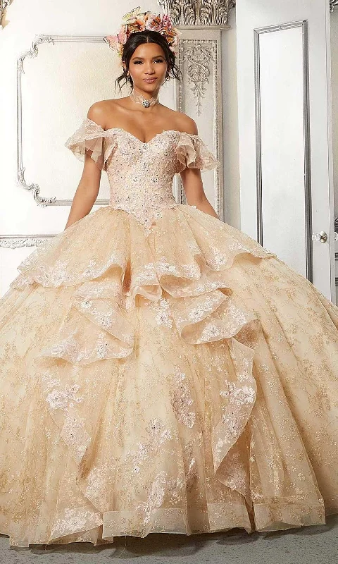 Online Boutiques Affordable Vizcaya By Mori Lee 34051 - Sweetheart Appliqued Ball Gown