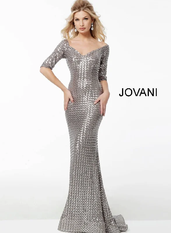 Chic Trends For The Fashion Savvy Jovani 61462 Formal Sequin Long Evening Gown