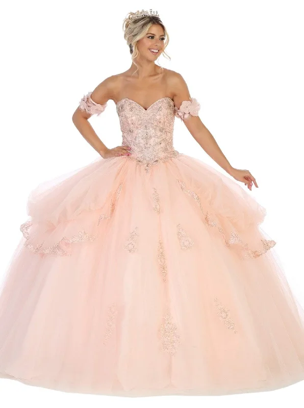 Relaxed Style May Queen - LK120 Jeweled Sweetheart Bodice Ballgown