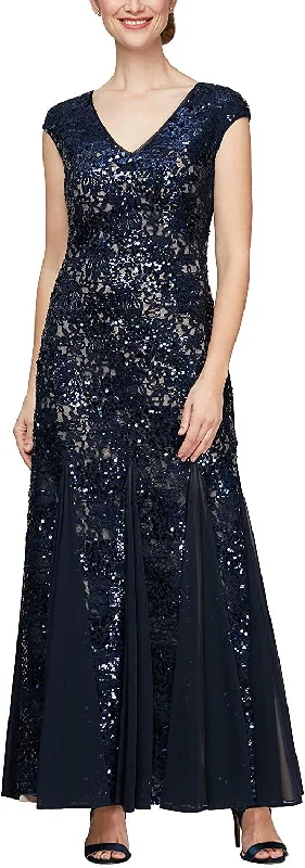 Women's Urban Fashion Alex Evenings AE81122406 Long Formal Dress