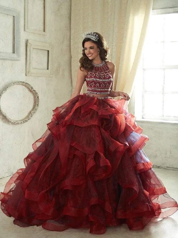 Stylish Women's Apparel Quinceanera Collection - 26841 Three Piece Beaded Ruffled Ballgown