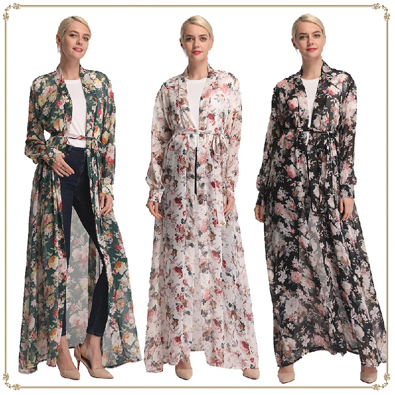 High-End Women’s Apparel Floral Boho Kimono