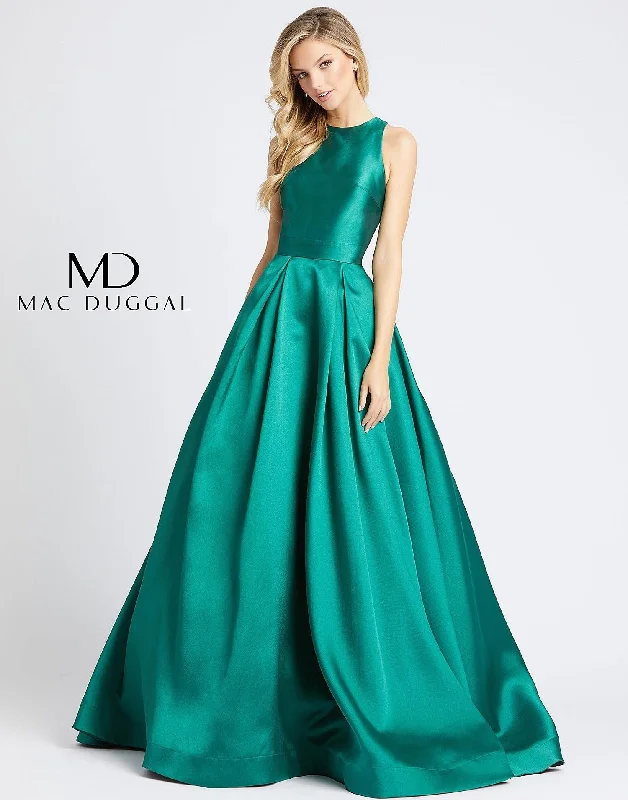 Comfortable Loungewear for Women Mac Duggal 55241 Prom Long Pleated Ball Gown