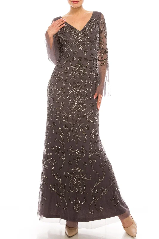 Exclusive Discounts Adrianna Papell AP1E206204 Long Formal Beaded Dress