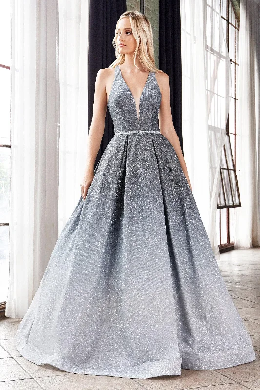 Clothing Sales Cinderella Divine J8737 Prom Long Formal Halter Glitter Ball Gown