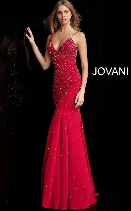 Workwear Fashion for Women Jovani 63563 Prom Long Formal Fitted Evening Dress