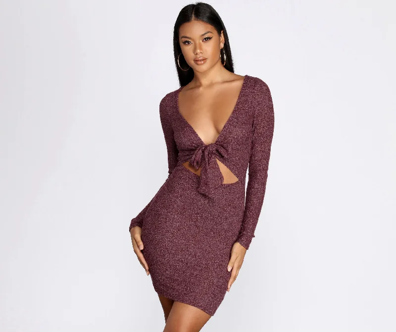 Trendy Threads Favorite 'Fit Knit Mini Dress