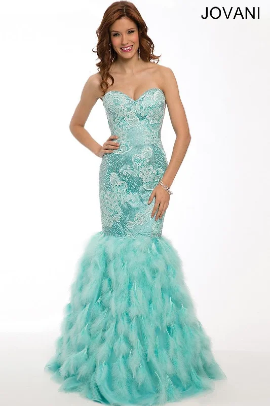 Chic Trend Collection Jovani 22295 Lace Bodice Long Mermaid Gown