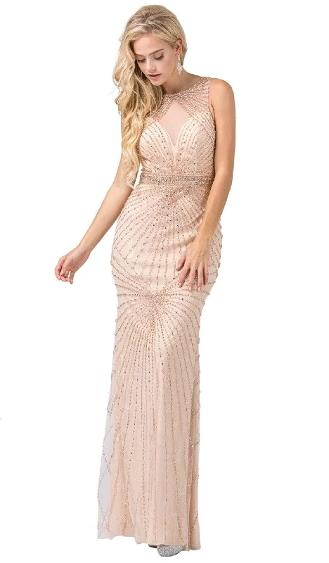 Trend Alert Dancing Queen 2615 - Cutout Back Beaded Prom Gown