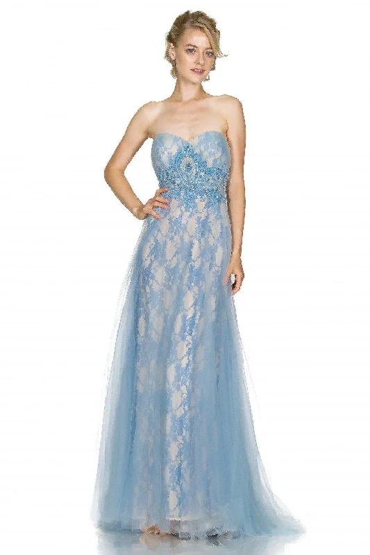 Summer Deals Cinderella Divine CD003 Prom Long Lace Dress