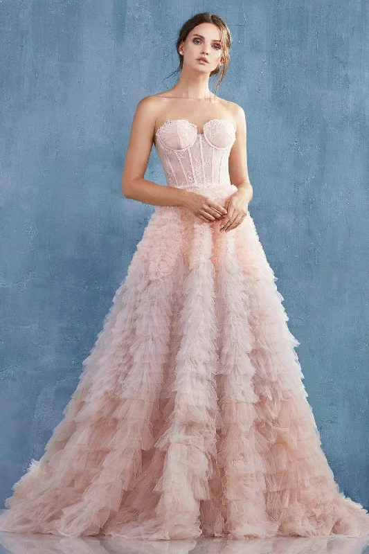 Limited Time Offer Andrea and Leo - A0767 Sweetheart Ruffled Ballgown