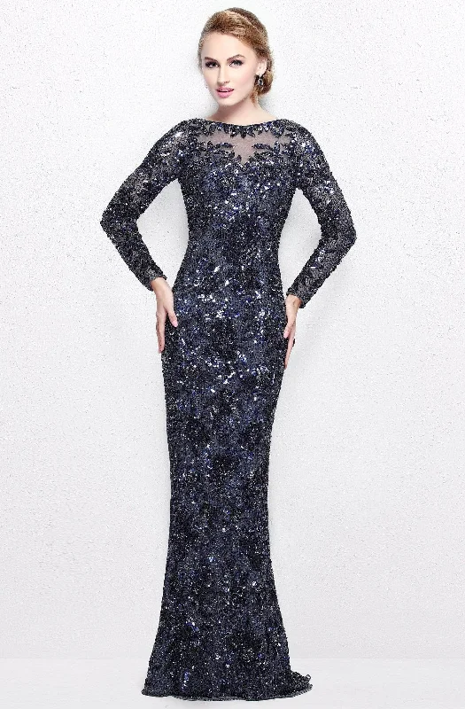 Urban Femme Streetwear Primavera Couture - 1401 Embellished Bateau Long Gown