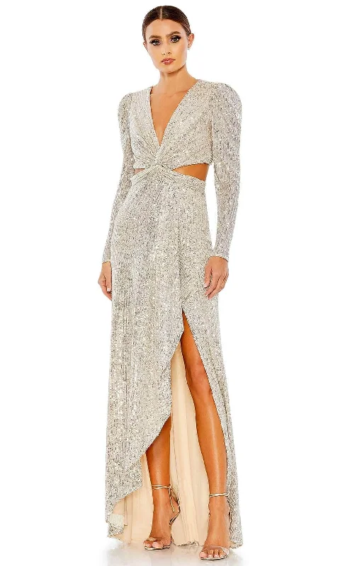 Best Online Boutiques For Women Ieena Duggal 26739 - Long-Sleeved Sequined Gown