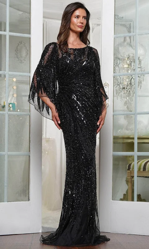 Limited Time Offer Marsoni by Colors MV1344 - SequinedCape Sleeves Evening Gown