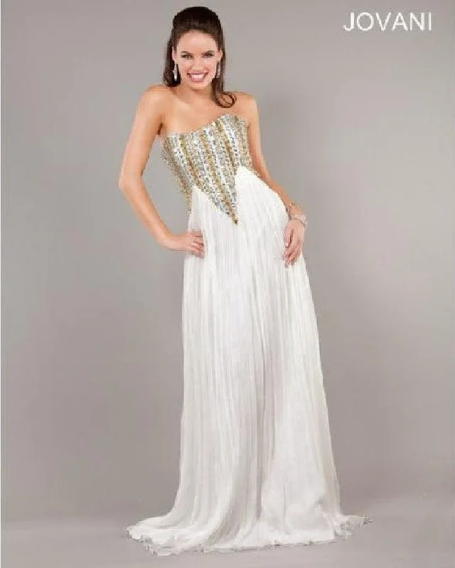 Versatile Style Wardrobe Jovani 6425 Strapless Long Prom Dress