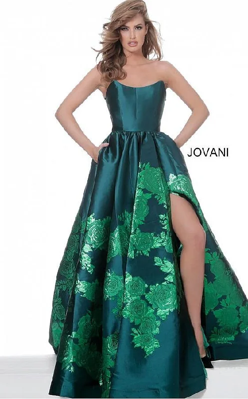 Flash Discount Jovani 02038 Prom Long Strapless Ball Gown