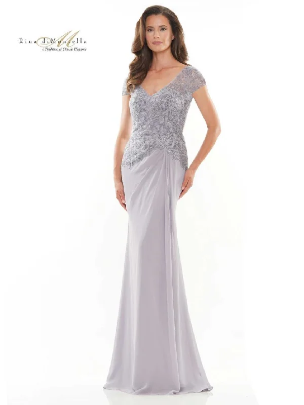 Everyday Wear Rina di Montella Beaded Long Formal Dress 2743