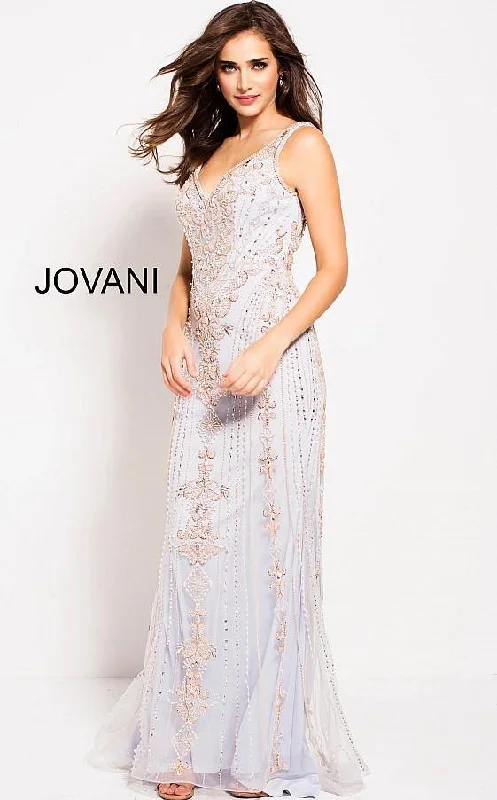 Everyday Fashion Jovani 60829 Prom Long Sleeveless Beaded Dress