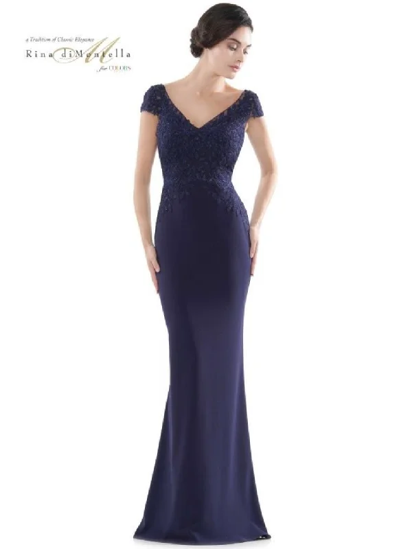 Hot Trends Rina di Montella Formal Beaded Long Dress 2718