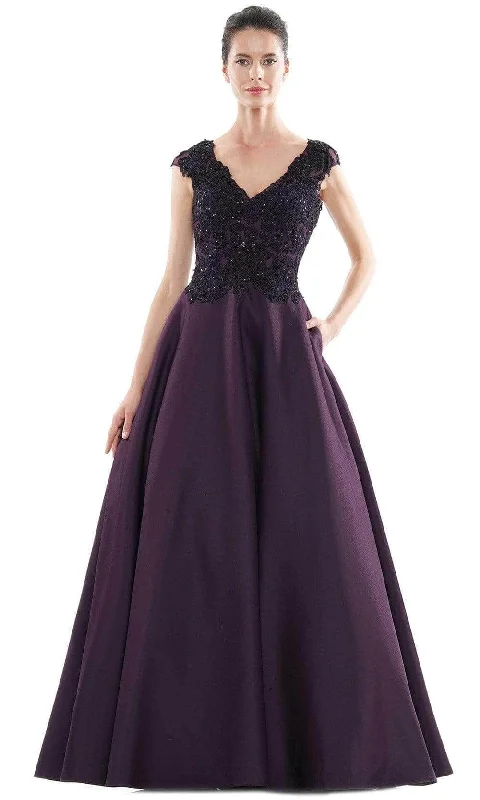 Preppy Style Marsoni by Colors - Lace Applique Ballgown MV1088