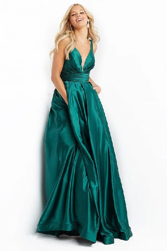 Women Wear Brands Jovani 08419 Long Sleeveless Prom Dress