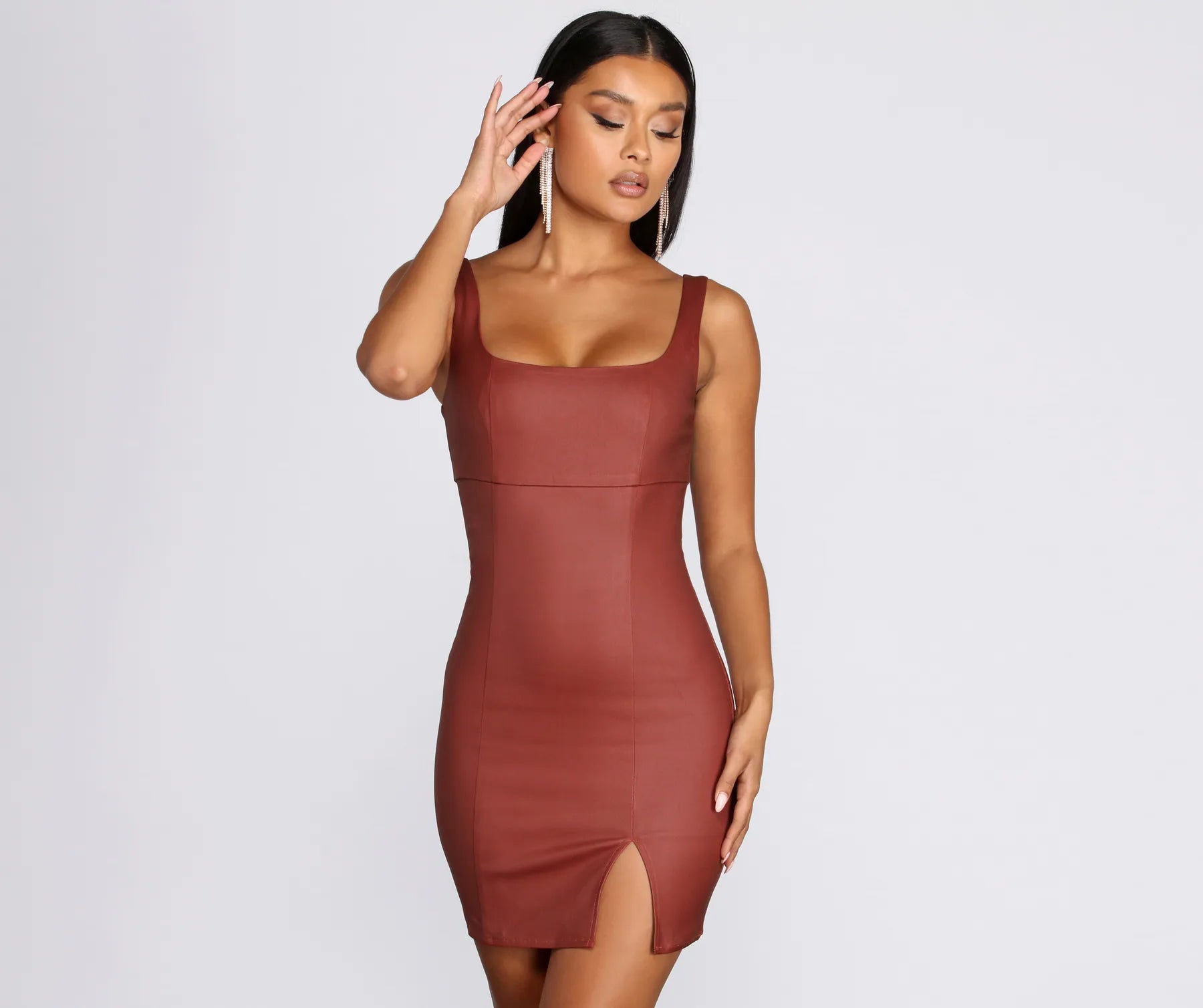 Trend Setting Threads Who's That Girl Scoop Mini Dress