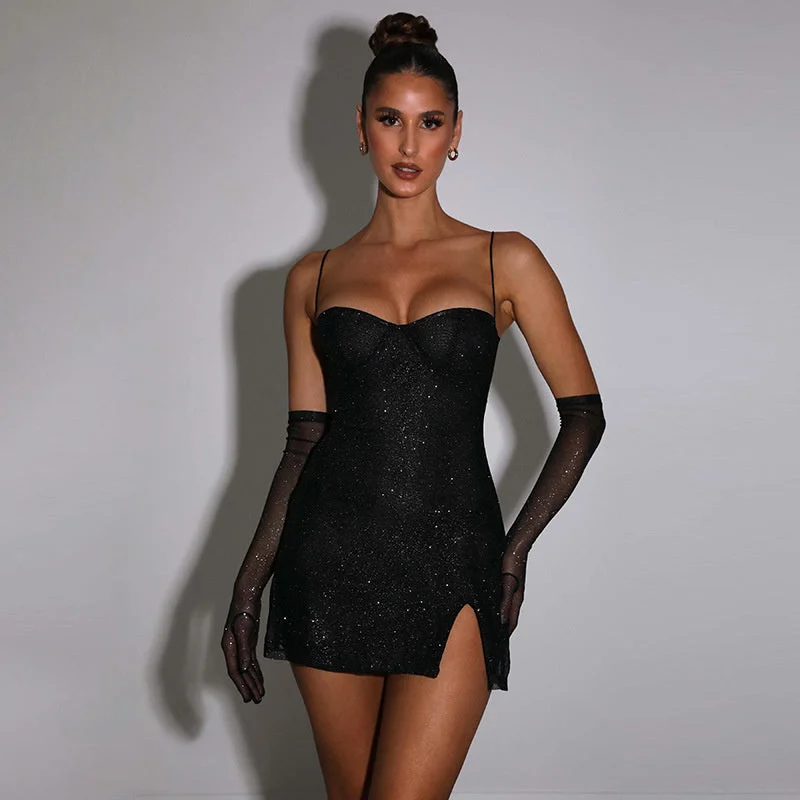 Trendy Online Boutiques Jasmine Glitter Sexy Mini Dress