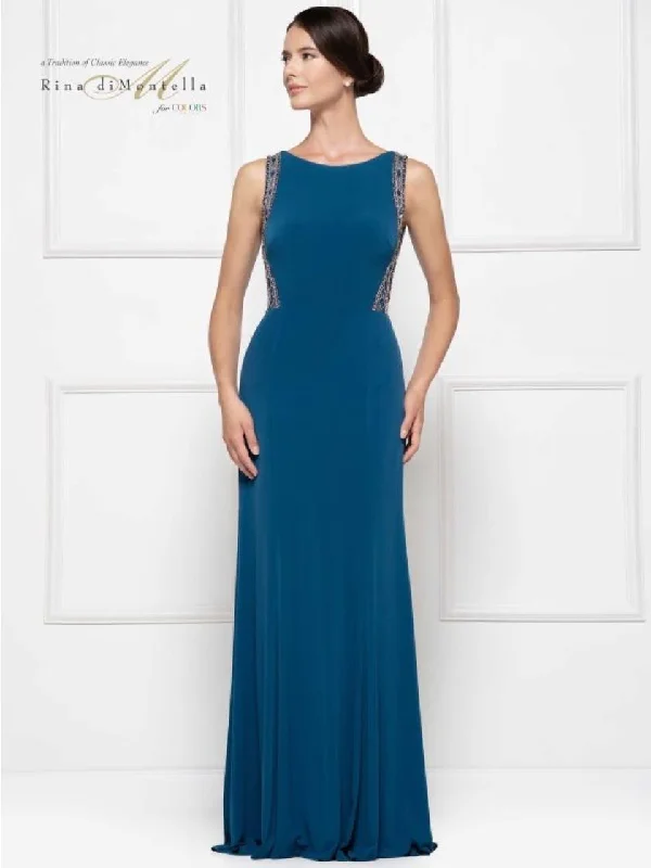 Versatile Wardrobe Essentials Rina di Montella Formal Sleeveless Long Dress 2609