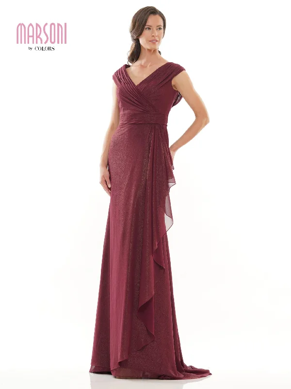 Seasonal Sale Marsoni Mother of the Bride Ruffle Long Dress 1073