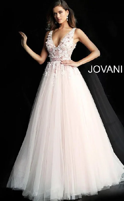 Women’s Clothes for All-Day Comfort and Style Jovani 61109 Prom Long Floral Applique Ball Gown