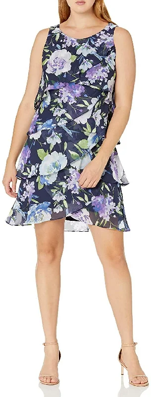 Gift Ideas SL Fashions 9171734 Short Sleeveless Floral Dress