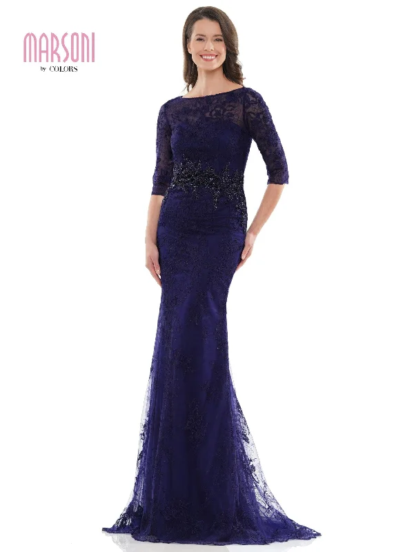 Discount Price Marsoni Long Mother of the Bride Lace Dress 1127