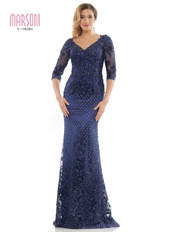 Unleash Your Style Marsoni Long Mother of the Bride Beaded Dress 1121